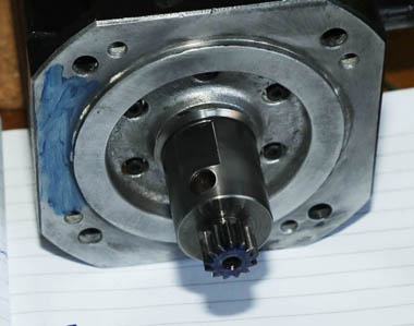 Gear Drive On Mill Motor